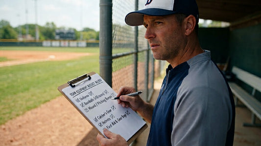 A baseball coach determining his equipment needs versus his budget