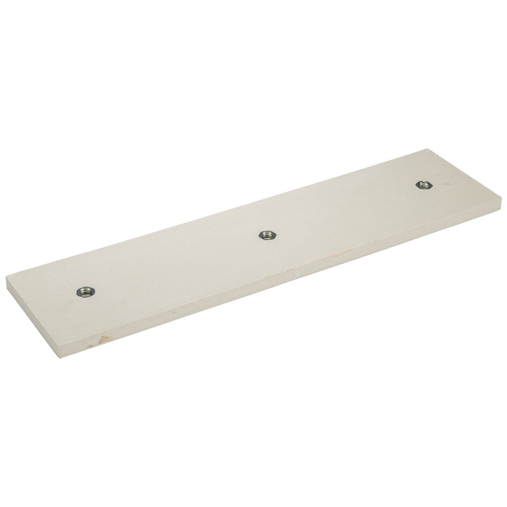 Baseball Pitching Rubber for Pitching Mounds has a 5/8" steel threaded insert. 
