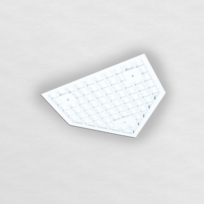 Baseball Home Plate With Waffle Bottom showing waffle bottom