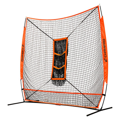 Baseball Pitching MVP Pop Up Screen & Strike Zone 7x7 setup and ready.