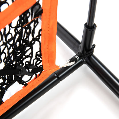 Baseball Pitching MVP Pop Up Screen & Strike Zone 7x7 close up of quick setup bracket.