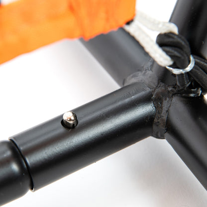 Close up of Champro's Baseball Throwing & Hitting Net-MVP Portable Sock Screen 7x7 quick setup.