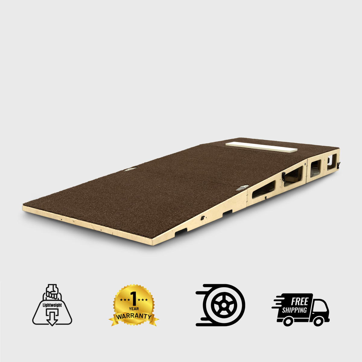 Velocity Wheeled 8-Inch Portable Turf Pitching Mound with free shipping